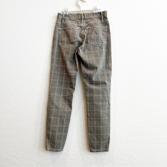 FRAME Denim Women's Le High Skinny Crop Jeans Windowpane Plaid 25 - Picture 5 of 8